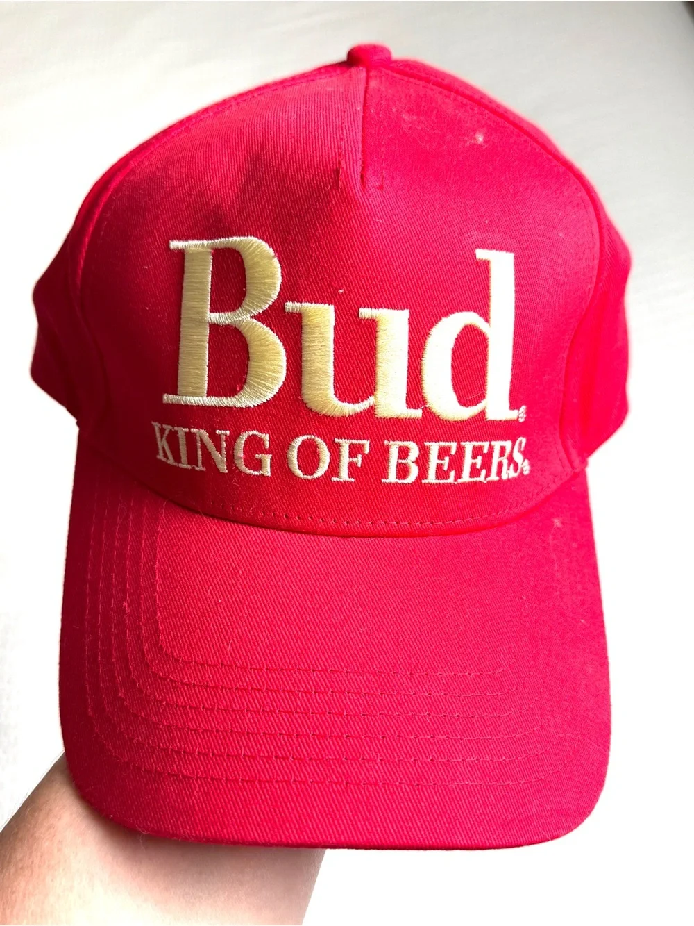 Budweiser x PacSun King of Beers Red Snapback Hat BBQ Cap